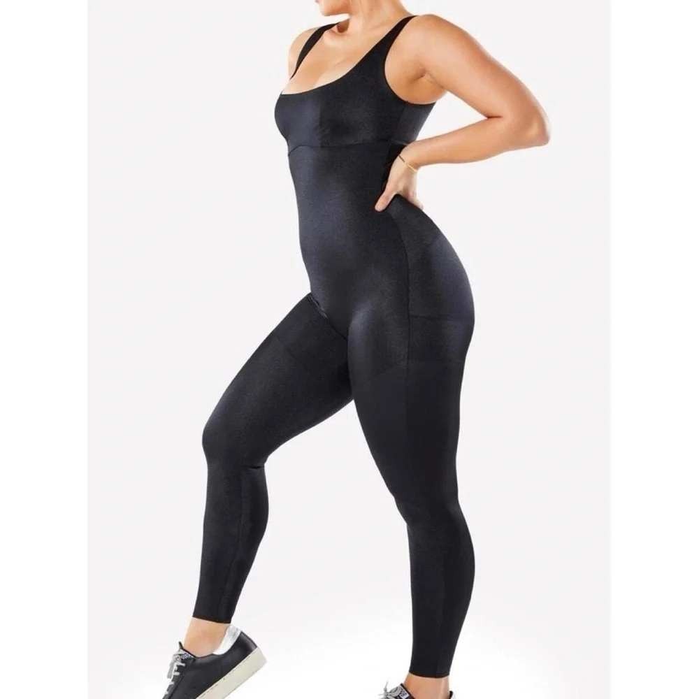 YITTY Headliner Shaping Catsuit Black Jumpsuit Large Shapewear Compression